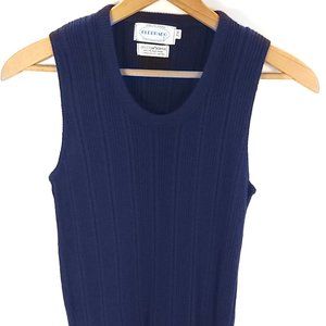 Vintage Elderado Sleeveless Ribbed Sweater Vest Boy's 20 Blue Acrylic